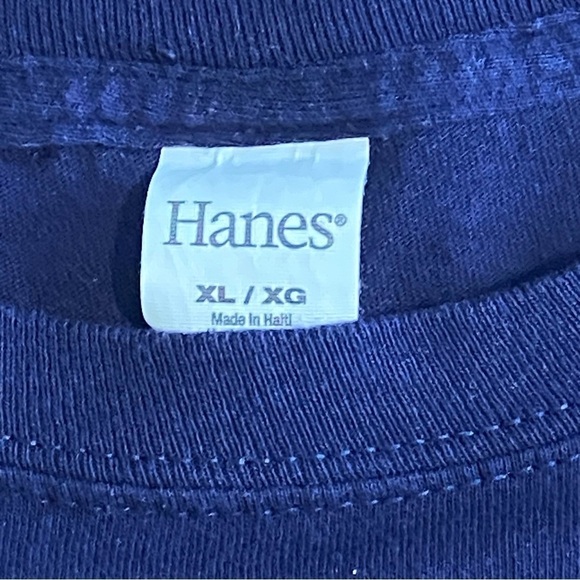 WEST VIRGINIA UNIVERSITY MOUNTAINEERS sz XL spell out graphic crew neck t-shirt - Picture 5 of 5